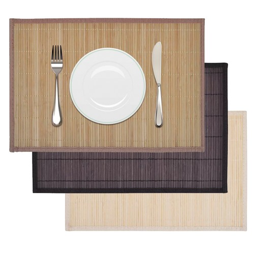 6er platzdeckchen bambus - platzdeckchen,