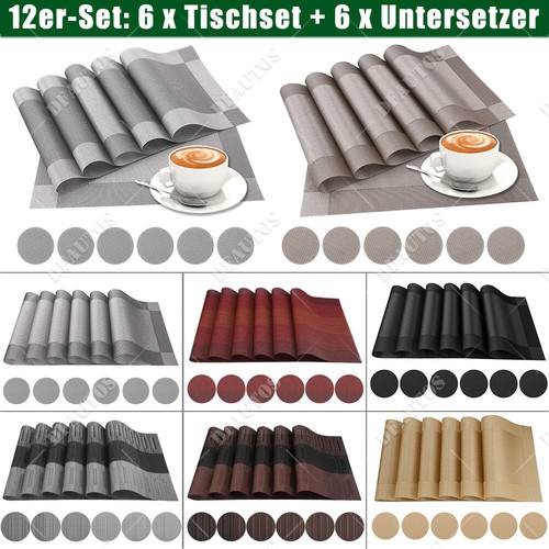 12er set tischset pvc platzset - 12er,