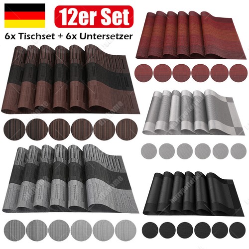 12er set tischset pvc - 12er,
