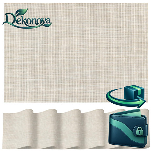 Platzsets 6er set - beige, pvc