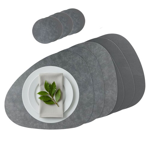 Platzset kunstleder oval - platzset,