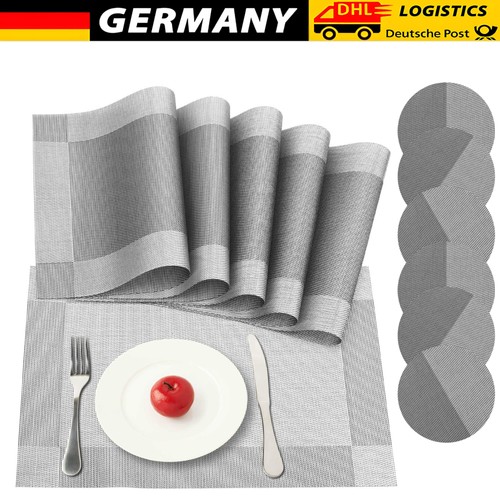 12er set pvc tischset platzset - set,