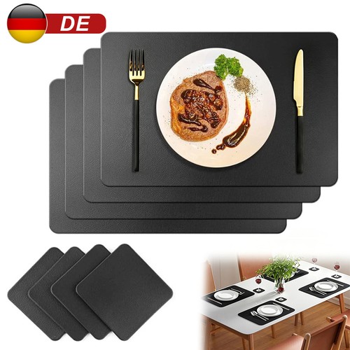 8er tischset leder platzset - tischset,