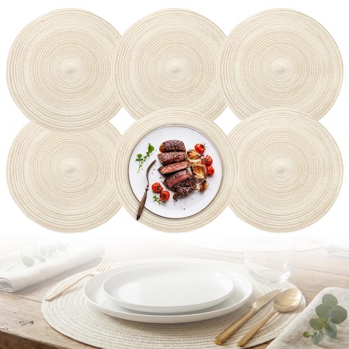 Tischset rund geflochten boho - tischset,